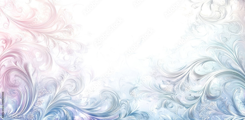 White background with a blue and pink swirl White background with a blue and pink swirl