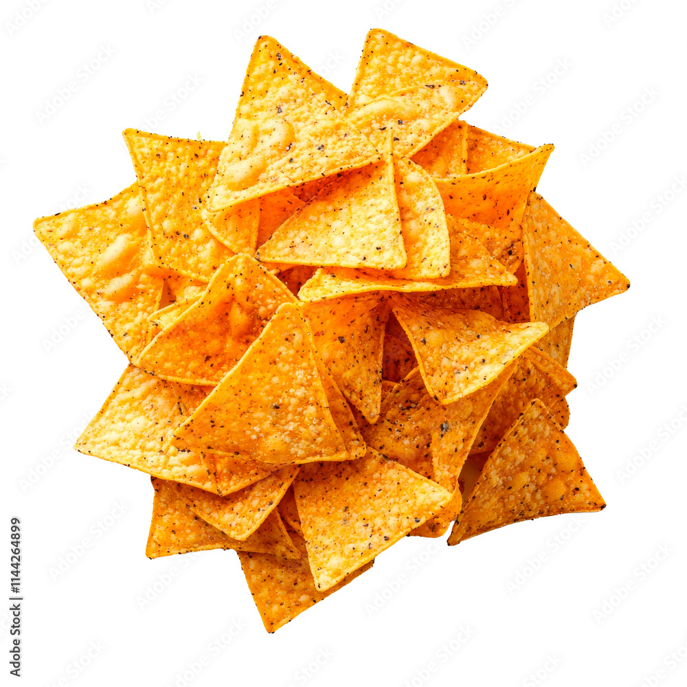 Mexican nachos chips over transparent background. PNG transparent. Mexican nachos chips over transparent background. PNG transparent.