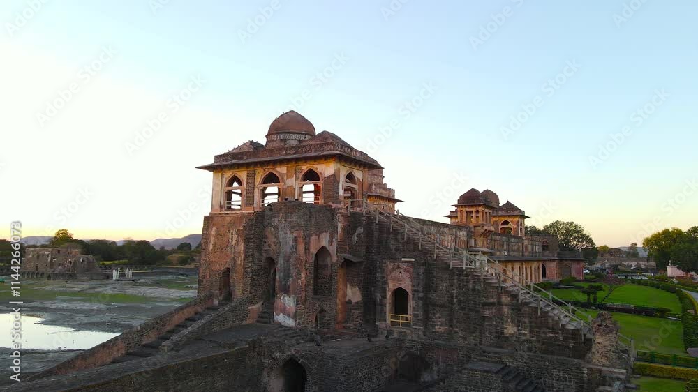 Jahaz Mahal or Ship Palace in Mandu, Madhya Pradesh, India Jahaz Mahal or Ship Palace in Mandu, Madhya Pradesh, India