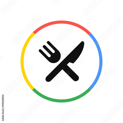 Fork and Knife Crossed Icon
