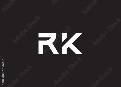 RK Letter Logo Design Creative and Professional Logo Design 