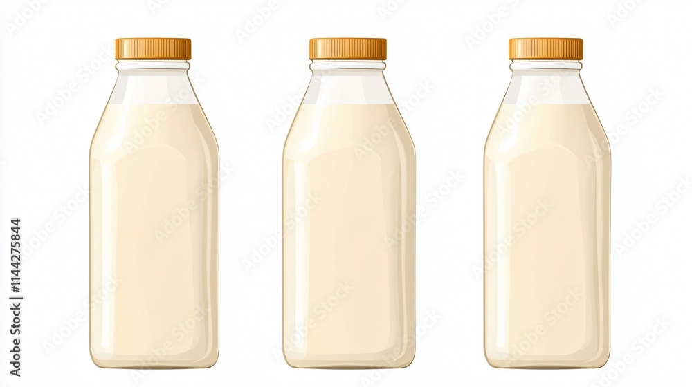 Professional Milk Carton Vector Illustration Isolated - Single Professional Milk Carton Vector Illustration Isolated - Single
