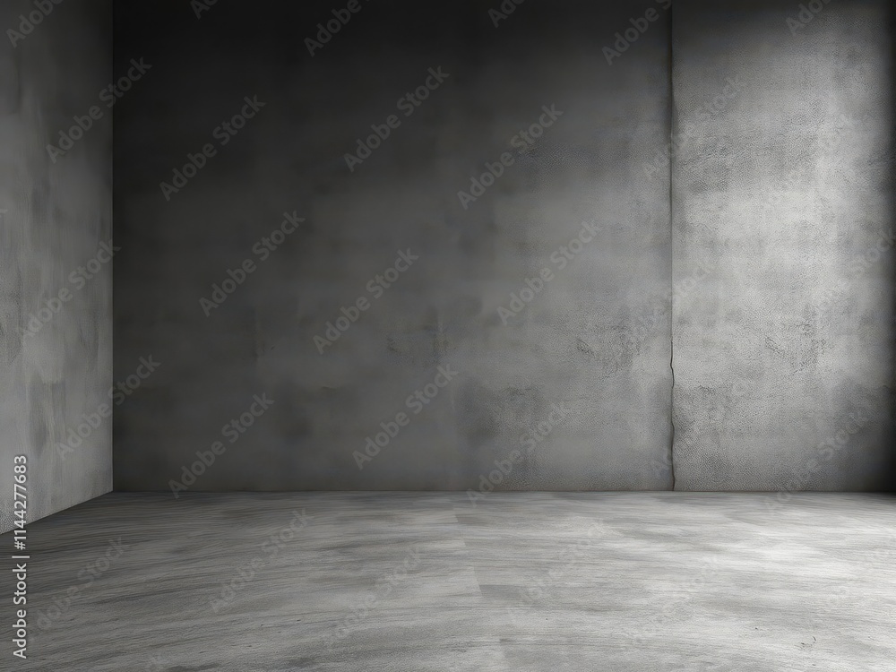 Empty dark gray concrete studio, rough floor, product display backdrop, photo,still life Empty dark gray concrete studio, rough floor, product display backdrop, photo,still life