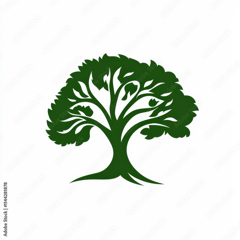 Obraz premium Design of tree logo icon symbol illustration isolated on white background