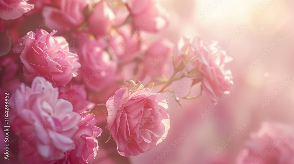 Pink flowers roses bouquet pastel petals floral card. Pink flowers roses bouquet pastel petals floral card.