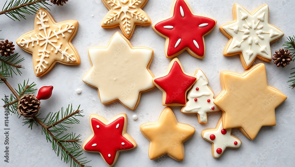 Delicious gingerbread cookies, christmas festival Delicious gingerbread cookies, christmas festival