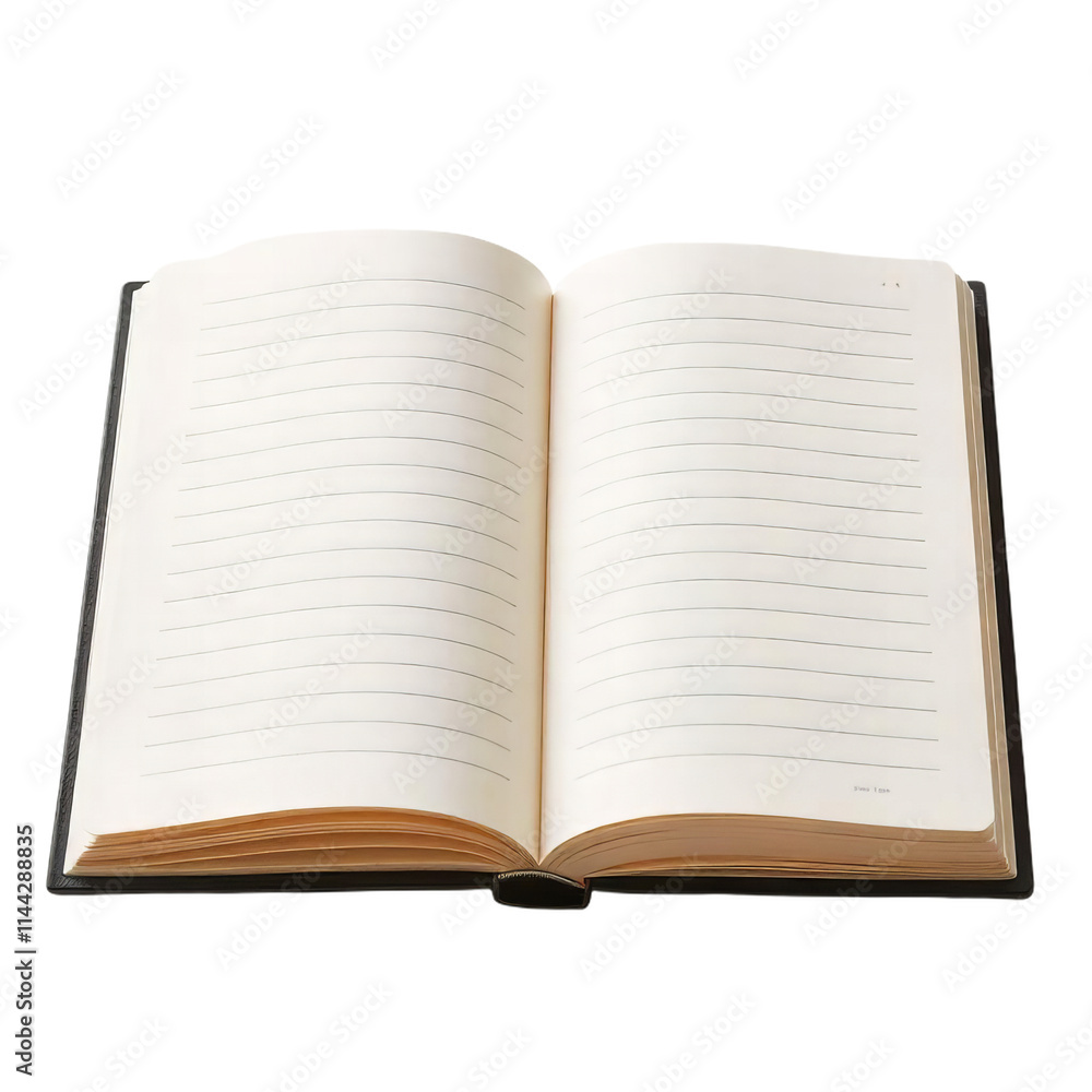 Obraz premium Notebook with Lined Pages