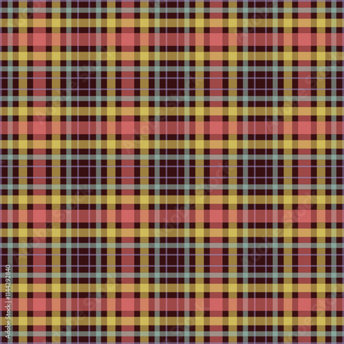 Textile background with a checkered red napkin, top view. Natural textile background. Fabric texture background. Texture of natural linen fabric