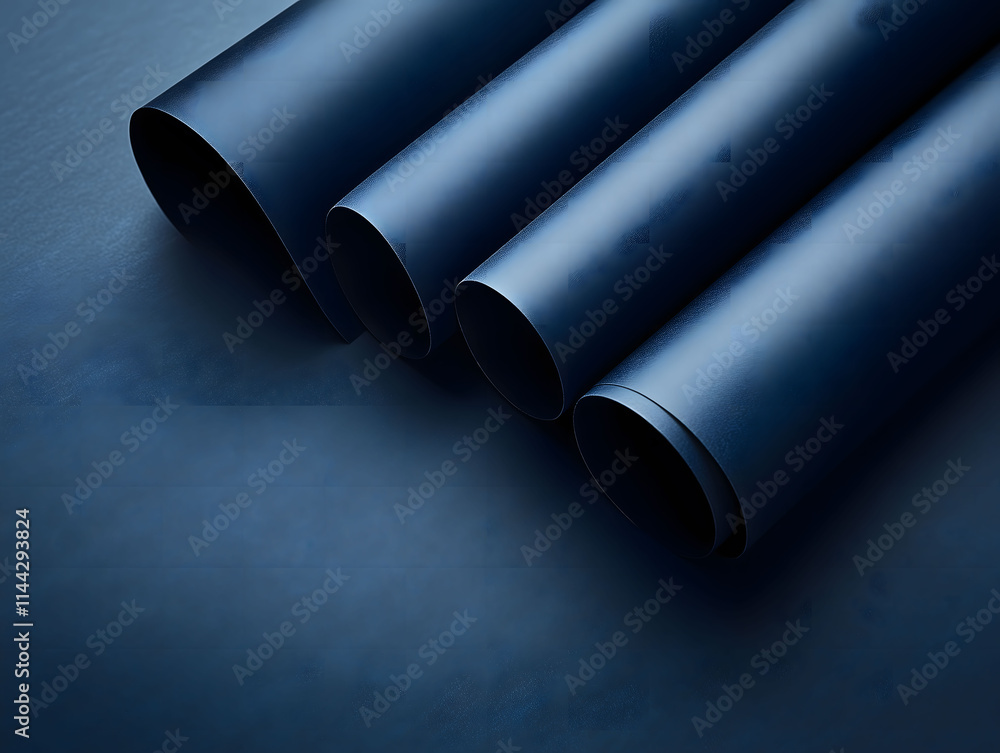 Fototapeta premium Deep Matte Navy Blue for a Rich and Smooth Aesthetic
