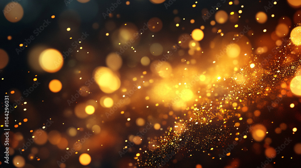 Fototapeta premium Yellow bokeh background