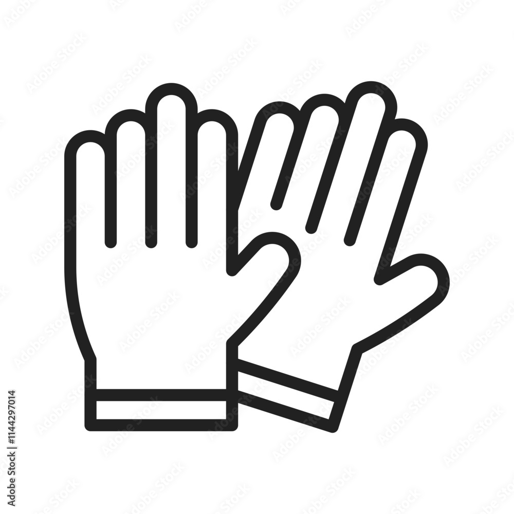 Gloves icon vector image. Suitable for mobile apps, web apps and print media. Gloves icon vector image. Suitable for mobile apps, web apps and print media.