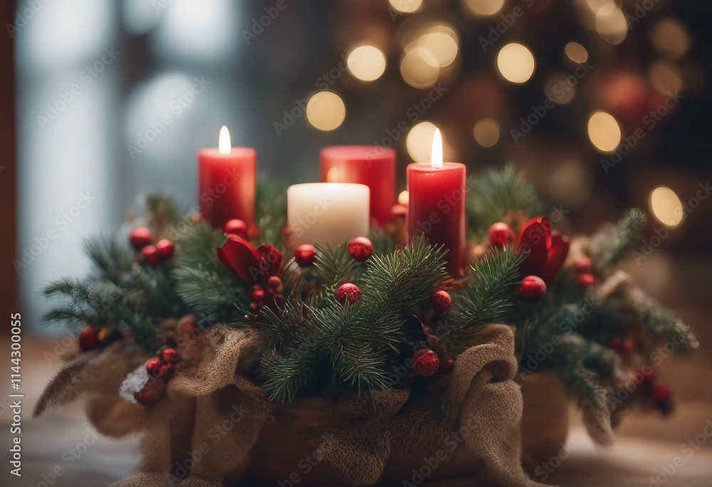 Christmas corner arrangement christmas flower plant Christmas corner arrangement christmas flower plant
