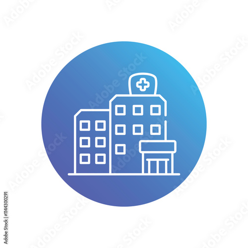 Hospital vector icon