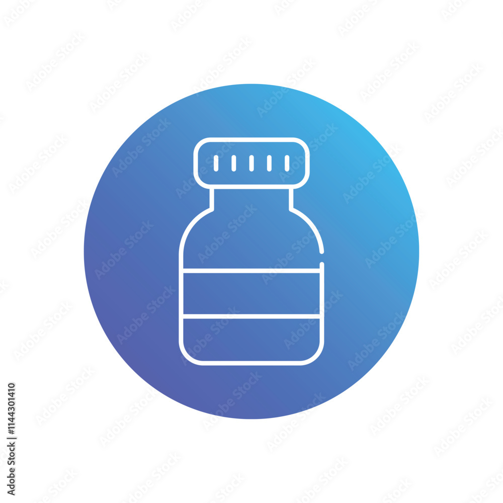 Vaccine Bottle vector icon