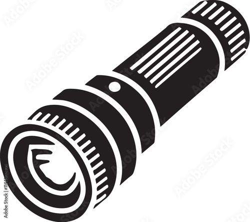 A Flashlight silhouette vector illustration icon