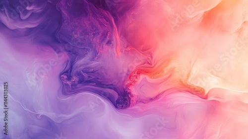 Colorful Abstract Swirls with Soft Pastel Shades and Fluid Movement photo