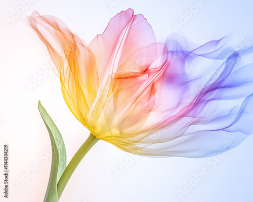 Abstract pastel flower garden, beautiful flower garden wallpaper