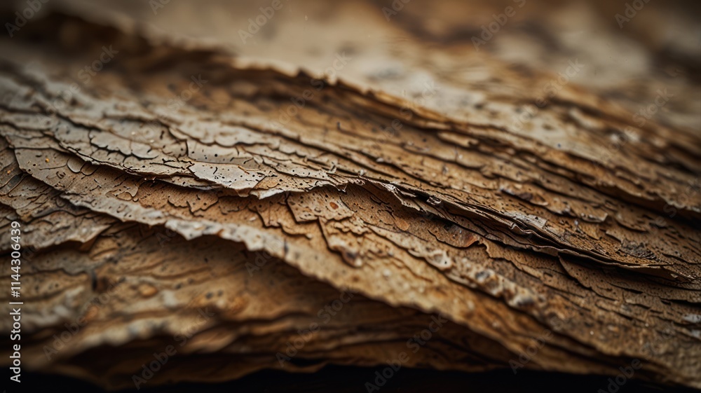 Layered Bark Texture Reveals Natural Wood Grain Detail Layered Bark Texture Reveals Natural Wood Grain Detail