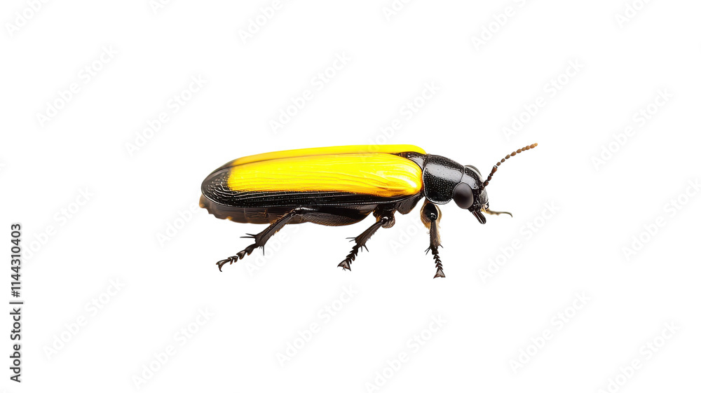 A Captivating Image of a Lone Firefly Glowing Brightly Against a Pure White Background Perfect for Nature and Fantasy Themes. A Captivating Image of a Lone Firefly Glowing Brightly Against a Pure White Background Perfect for Nature and Fantasy Themes.