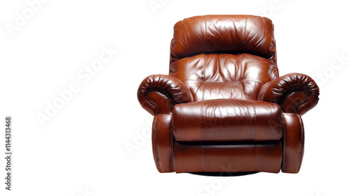 Luxurious Leather Recliner Chair Perfect for Home Theaters and Living Rooms to Enhance Comfort and Style. photo