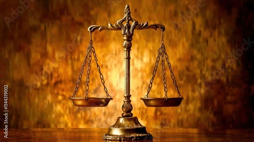 A balanced scale with equal weights on both sides, representing fairness and equality in justice.