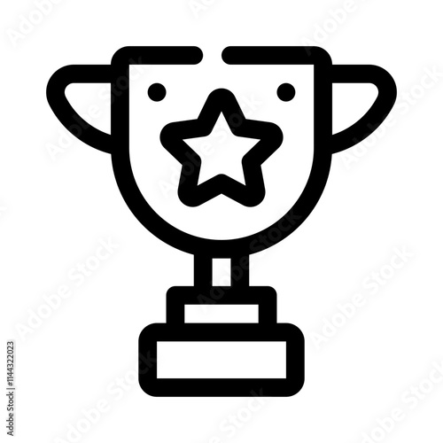 Trophy line icon