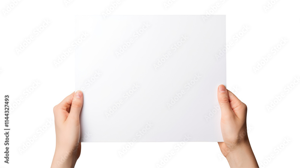 Hand holding blank book & hard cover mockup Isolated on transparent background, clippig path Hand holding blank book & hard cover mockup Isolated on transparent background, clippig path