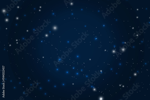 Elegant night sky with beautiful stars background