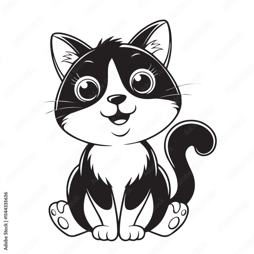 Obraz premium cat silhouette vector