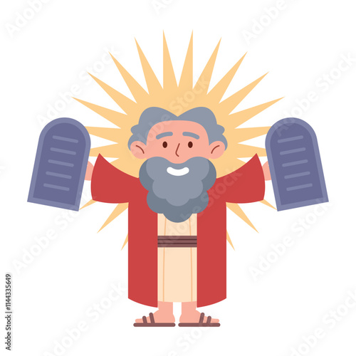 moses holding ten commandments