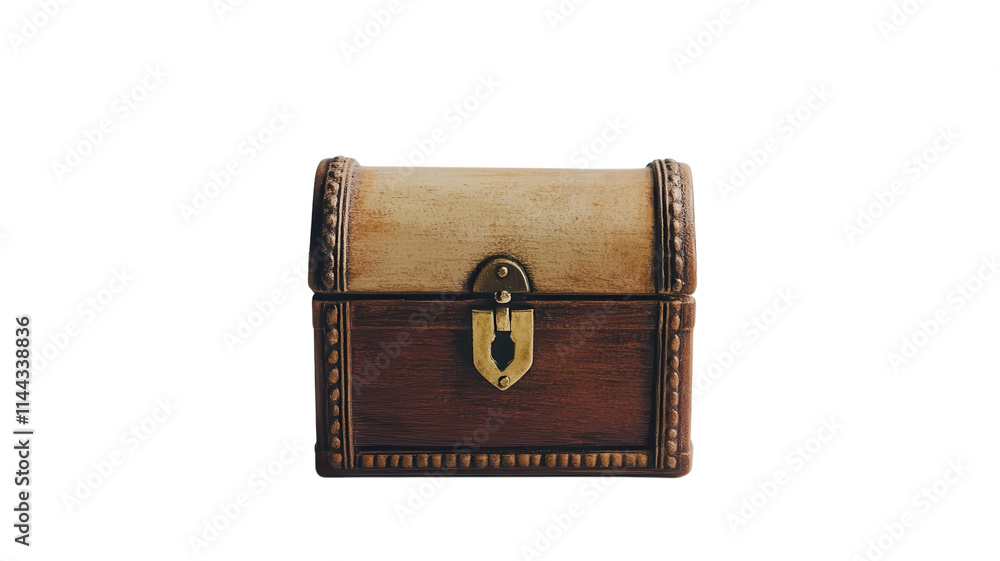 Captivating Miniature Treasure Chest with an Intricate Latch Perfect for Decor, Collecting, or Gift Wrapping. Captivating Miniature Treasure Chest with an Intricate Latch Perfect for Decor, Collecting, or Gift Wrapping.