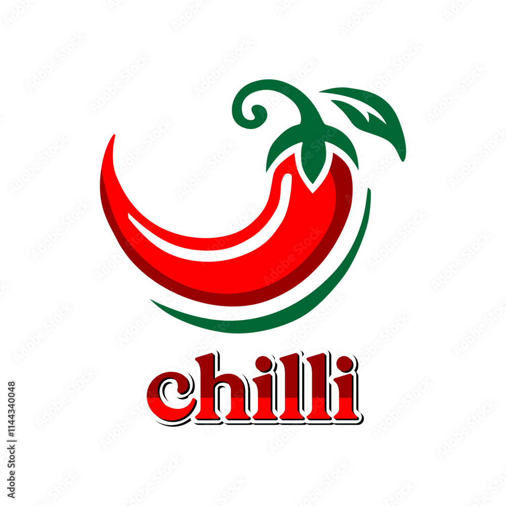 a red chili logo with the word chill on it a red chili logo with the word chill on it