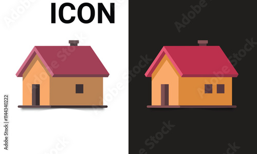 Home Flat Icon. Pixel Perfect. For Mobile and Web.