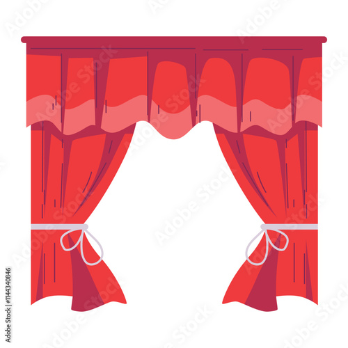 stage with curtains