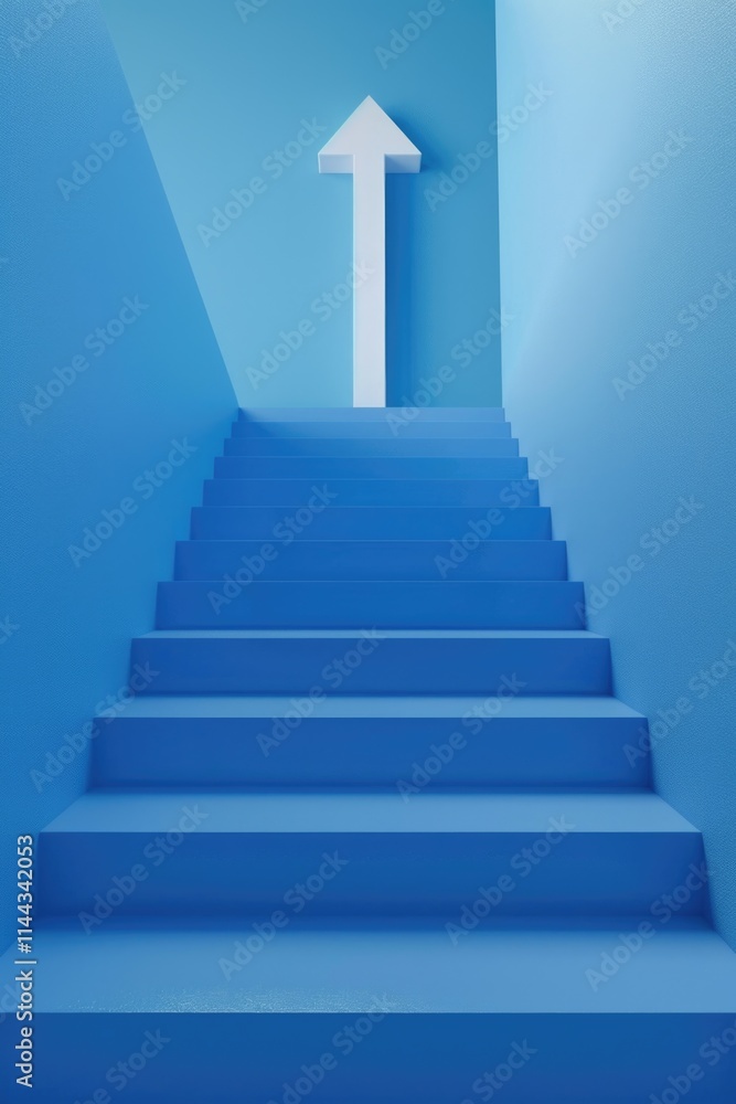 This is a stairway in an abstract setting with a 3D appearance. This is a stairway in an abstract setting with a 3D appearance.