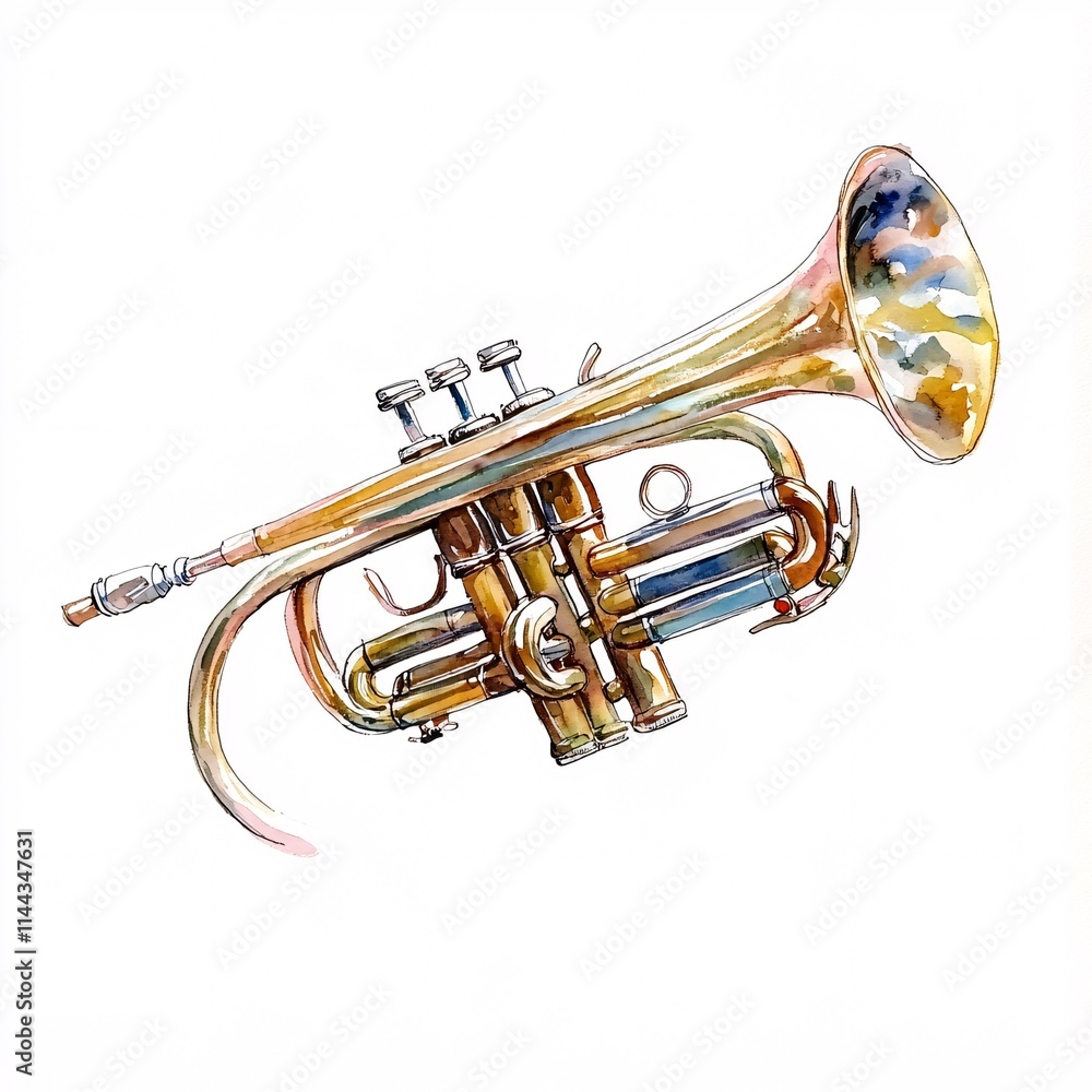 Naklejka premium trumpet