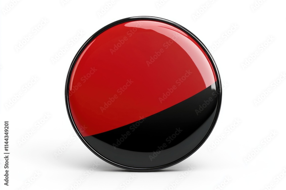 This red and black pin badge represents a significant symbol from communist or socialist history, often associated with Soviet-era iconography. This red and black pin badge represents a significant symbol from communist or socialist history, often associated with Soviet-era iconography.