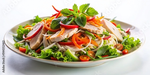 Goi Ga Recipe: Minimalist Vietnamese Chicken Salad Photography photo