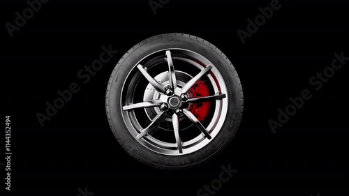 Sport Tire Rotation, Animation.1920/1080 .06 Second Long. photo