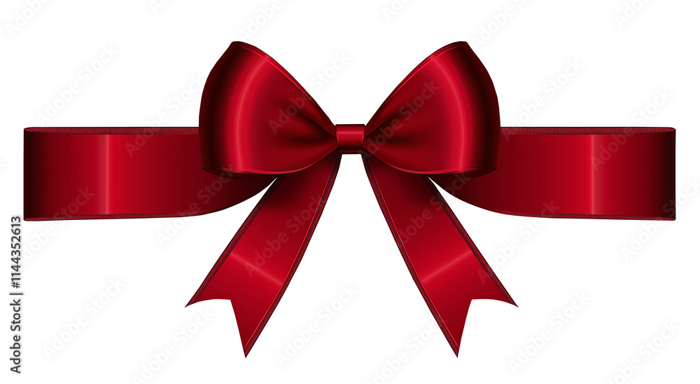 a red bow with a ribbon isolated on transparent white background, png a red bow with a ribbon isolated on transparent white background, png