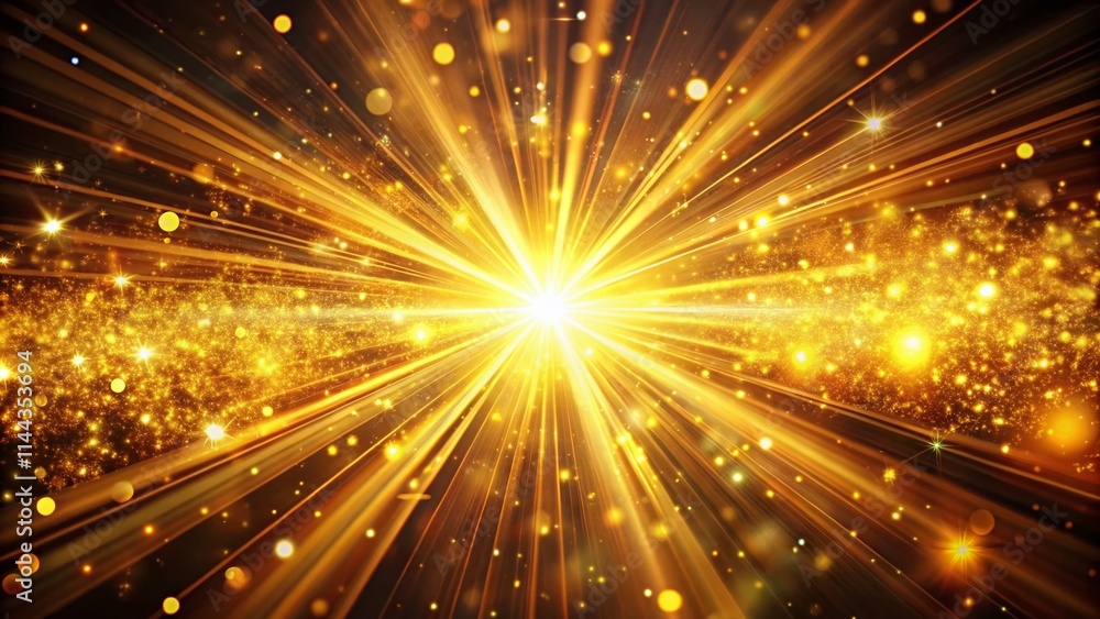 Golden Light Rays Abstract Festive Design - Luxury Holiday Background Golden Light Rays Abstract Festive Design - Luxury Holiday Background