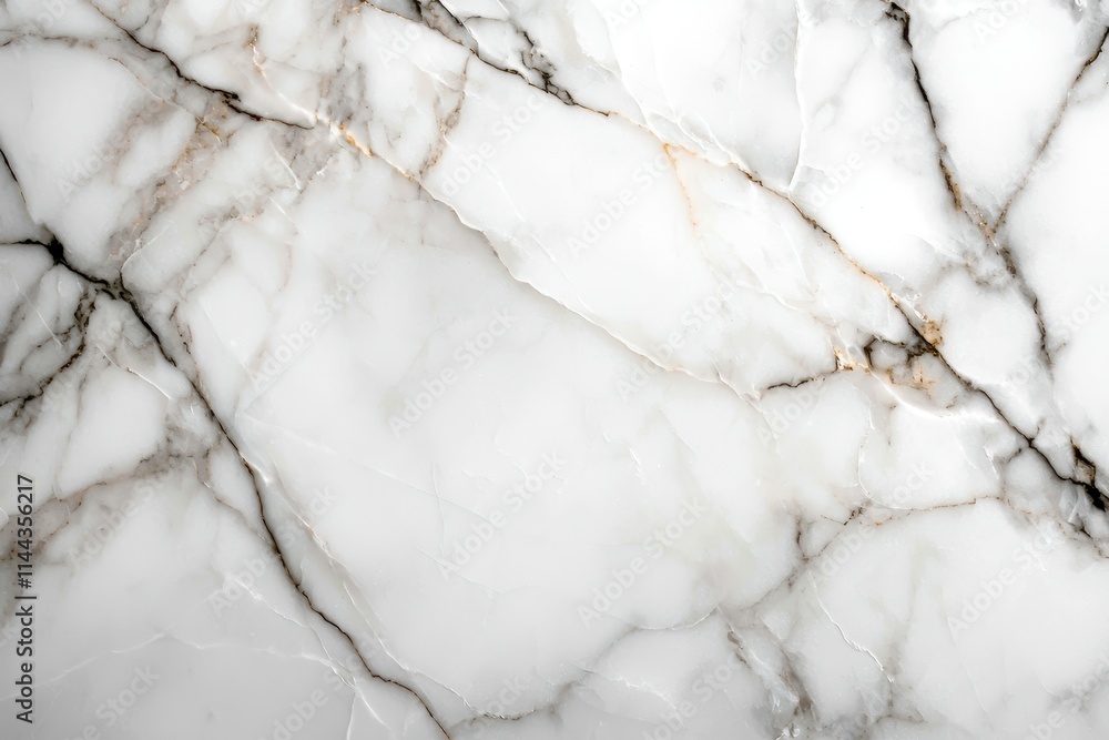 Elegant White Marble Surface with Intricate Veining Patterns Elegant White Marble Surface with Intricate Veining Patterns