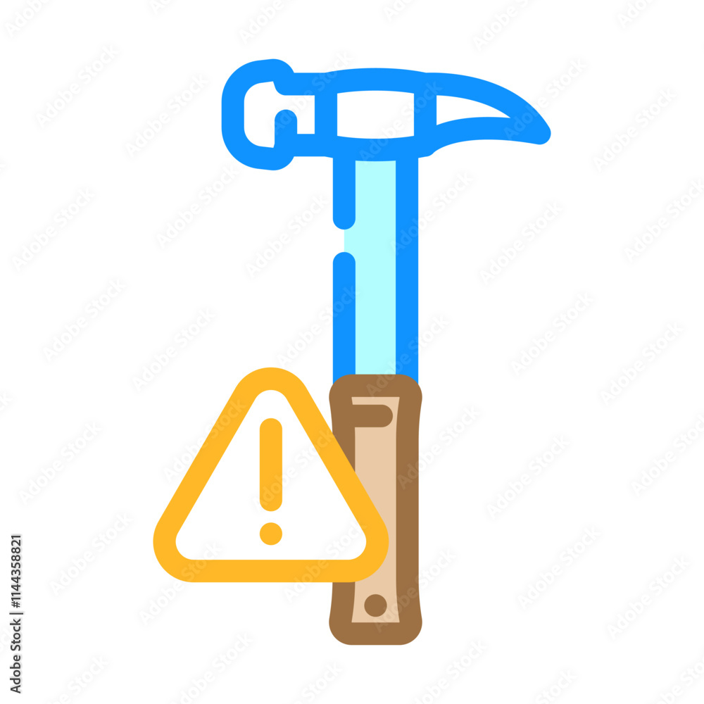 safe use of tools injury prevention color icon vector. safe use of tools injury prevention sign. isolated symbol illustration safe use of tools injury prevention color icon vector. safe use of tools injury prevention sign. isolated symbol illustration