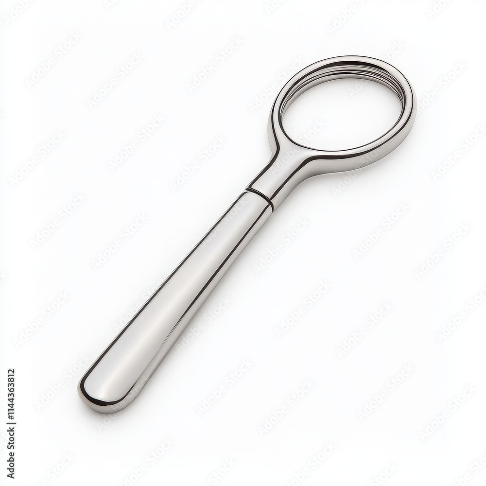 Metallic tool with a circular handle, white isolated background. Metallic tool with a circular handle, white isolated background.