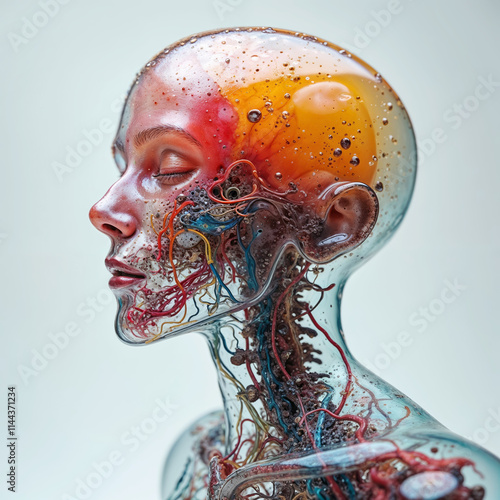 futuristic bio robot photo