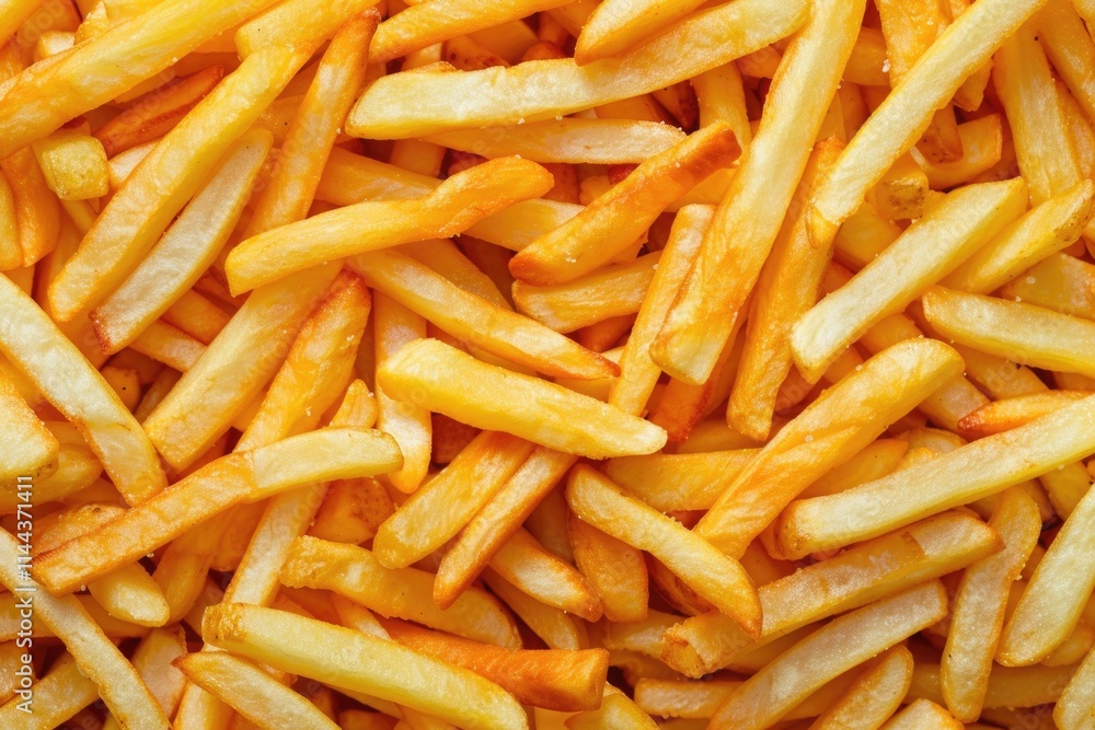 Yummy french fries as background. Flat lay top view Yummy french fries as background. Flat lay top view