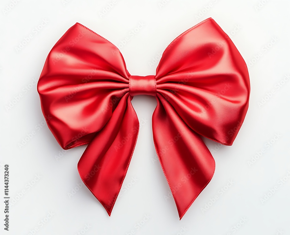 Red Satin Ribbon Bow Red Satin Ribbon Bow