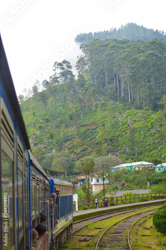 Colonial train route built by the British Empire, offering a journey through history, stunning mountains, waterfalls, and tea estates—Ella Odyssey train journey 2024.12.13 Ella Sri Lanka