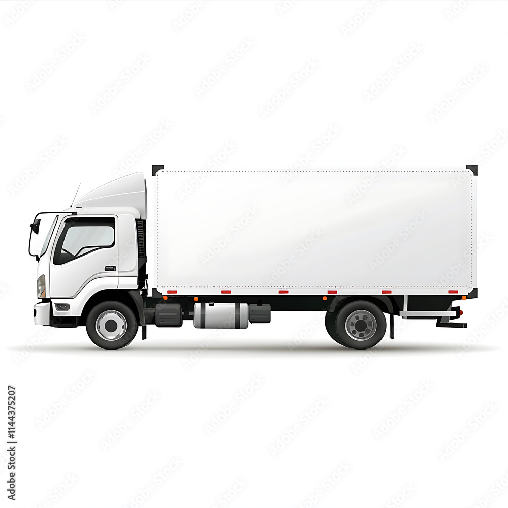 Delivery Truck Side View Delivery Truck Side View