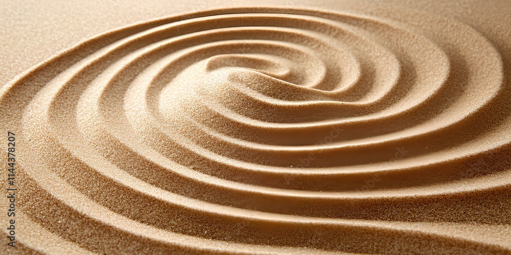 Golden sand with delicate wave-like patterns shaped by the wind Golden sand with delicate wave-like patterns shaped by the wind